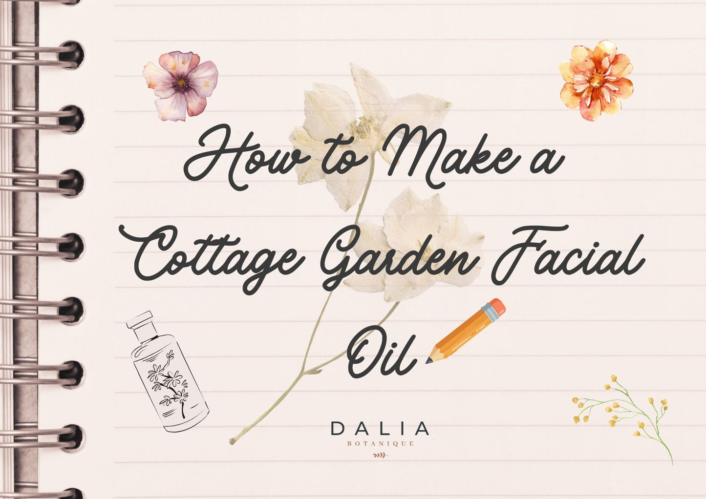 Create Your Own Cottage Garden Botanical Facial Oil Yorkshire